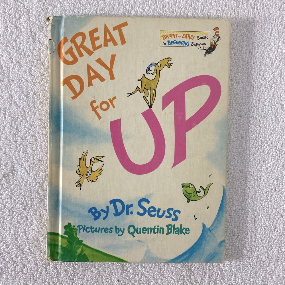 5/$35 Vintage Great Day for Up by Dr. Seuss Hardcover Story Book